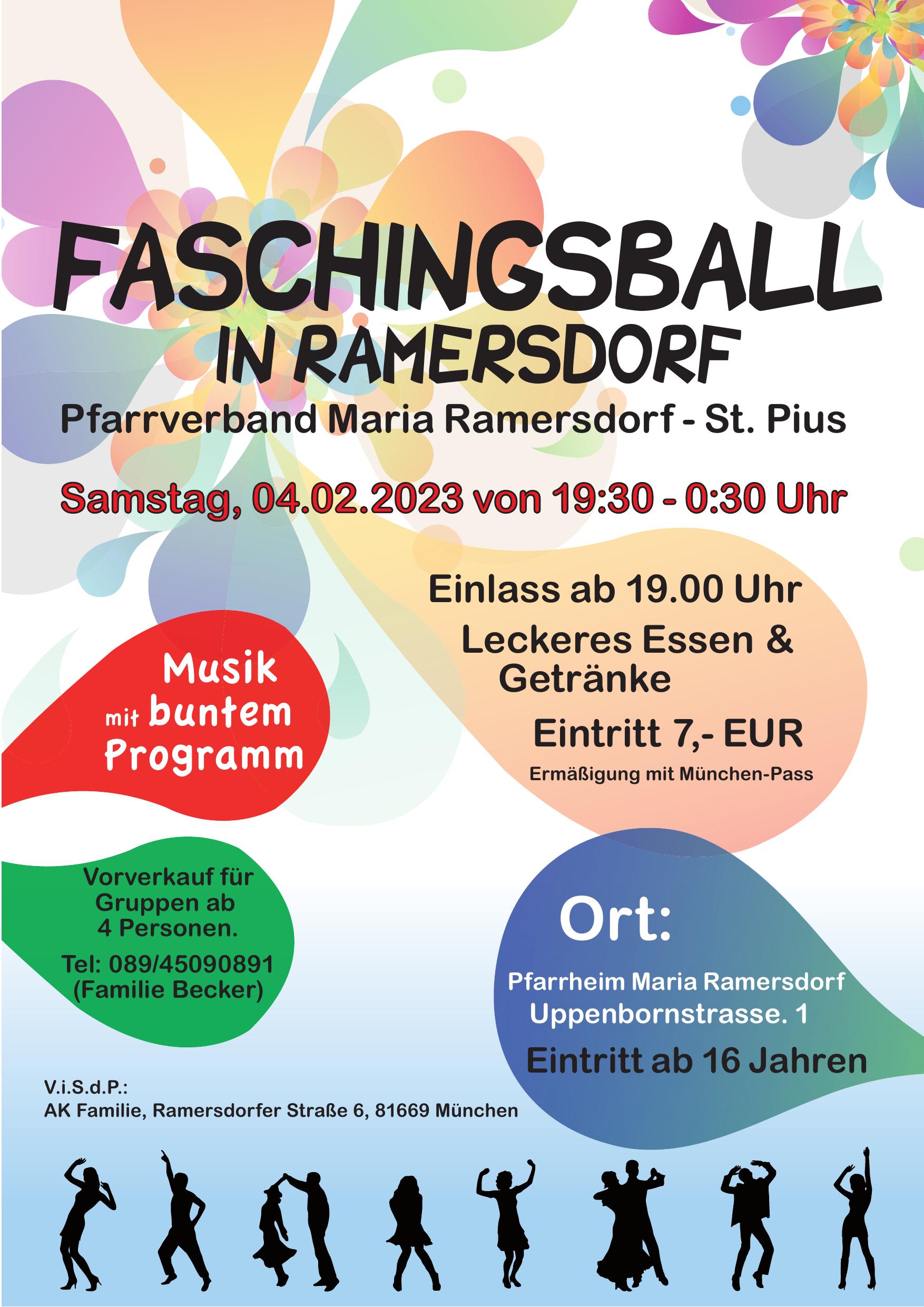 Faschingsplakat Ramersdorf 2023