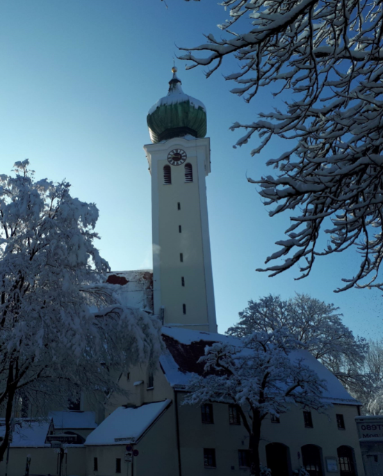 Kirchturm Winter